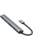 Type-C Hub, 5in1, 2 Adet Type-C, 2 Adet USB-A Çoklayıcı, 3,5 mm Kulaklık Çıkışlı USB C Hub H03 - 5