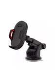 C39 Ayarlanabilir Araba Telefon Tutucu  Vantuzlu Siyah thumbnail 6