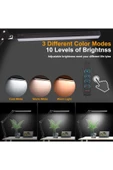 Dekoratif Led Masa Lambası USB Kablolu Kademeli 3 Eklemli Kıskaçlı Masa Lambası Kitap Okuma SY040 - 4