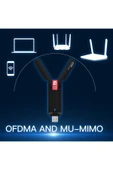 Wireless Adaptör Wifi 6 Ağ Kartı Masaüstü Bilgisayar Pc ile Uyumlu 2,4G - 7