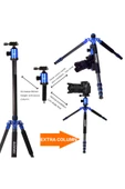 ZOMEI Z818C Profesyonel Taşınabilir Karbon Fiber Dijital Kamera ve Kamera Tripod Monopod Stant - 6