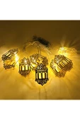2 metre Led Işıklı 10'lu Ramazan Işık Zinciri Dekoratif Pilli Aydınlatma - 1