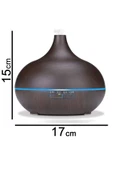 Mini Boy 15cm Uçucu Yağ Difüzör 550ml Kumandalı Aromaterapi Hava Nemlendirici Koyu Kahverengi BN-01 - 6