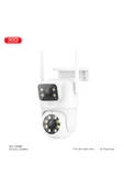 CR06 Dual Lens 360° Dönüşümlü Kablosuz Güvenlik Kamerası,2.4G Wi-Fi,Yüksek Çözünürlük,Gece Görüşlü - 1