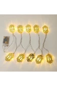 2 metre Led Işıklı 10'lu Ramazan Işık Zinciri Dekoratif Pilli Aydınlatma - 3
