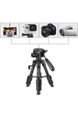 Zomei Q100 Tam Profesyonel Tripod Kaliteli Alüminyum Taşınabilir Tripod Bluetooth Kumandalı - 7
