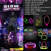 Glow Parti Seti 152 Parçalık Lüks Glow  Kostüm Seti - 1