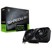 MSI GeForce RTX 5070 12G Shadow 2X OC 12GB DLSS 4 192 Bit GDRR7 Ekran Kartı thumbnail 1