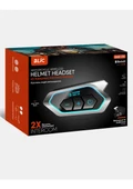 Kask İçin Su Geçirmez 2X Eşleşmeli İntercom Kulaklık D60-2X - 1