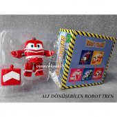 ROBOT TREN ALF KIRMIZI OYUNCAK DÖNÜŞEBİLEN TREN SELLY TRAINS - 2