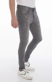 Dizi Sökük Erkek Kot Pantolon - 7