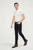 Erkek Slim Fit Boru Paça Rahat Likralı Kot Pantolon - 9