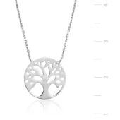 Gümüş Hayat Ağacı Bayan Kolye - 1