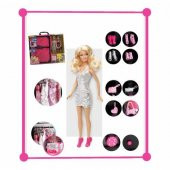 BARBİE GARDOLAP ELBİSE KIYAFET DOLABI BARBİE SET - 3