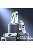I-Gen G490 4'lü Pil Şarj Aleti + 4 Adet AAA 900 mAh İnce Şarjlı Kalem Pilli Set 1.2V Ni-MH - 5