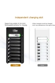 I-Gen G827 8'li Pil Şarj Aleti + 8 Adet AA 2700 mAh Şarj Edilebilir AA Şarjlı Kalem Pilli Set 1.2V Ni-MH thumbnail 3