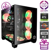 RaXius Zenith Z1 R7 4060Ti-77A003 Ryzen7 7700 16GB 2TBSSD RTX4060Ti 8 GB FreeDOS Gaming Masaüstü Bilgisayar - 2