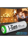 I-Gen B138 2 Adet AA 2700 mAh Şarj Edilebilir Kalem Pil 1.2V Ni-MH Şarjlı Pil - 7
