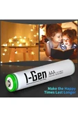 I-Gen B139 2 Adet AAA 900 mAh Şarj Edilebilir İnce Kalem Pil 1.2V Ni-MH Şarjlı Pil thumbnail 6