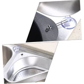 Inox Lavabo Köşe Süzgeci Organizer 304 Paslanmaz Çelik - 4