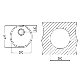 Teka Round Paslanmaz Çelik Tezgah Altı Eviye Taşmasız - 2