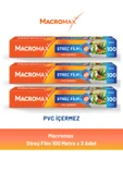 Macromax Streç Film 100 Metre x 3 Adet - 1