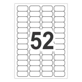 Herboy HB-1052 Beyaz Lazer Etiket A4, 46,4mm x 21,2mm - 2