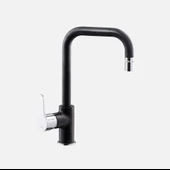 Adell Lento Siyah Mutfak Bataryası Döner Borulu Mafsallı - 1