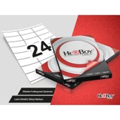 Herboy HB-1324 Beyaz Lazer Etiket A4, 70mm x 35mm - 1