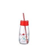 Pipetli Su Ve Süt Şişesi Cam 250 ML - Kırmızı - 4