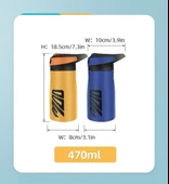 Shotay Mod Çelik Termos Matara 470Ml Turuncu - 3