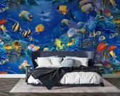 Akvaryum Balık Manzaralı Duvar Kağıdı thumbnail 2