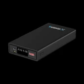 eNeRX Powerbank 20000 mAh 2.1 Amper Led Göstergeli ENR-P2025DC Siyah - 1