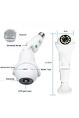 Gece Görüşlü Wifi Bağlantılı Ampul Formunda 1MP Ultra HD Kamera BLM-62 - 3
