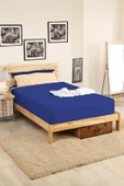 Upstyle Penye Lastikli Çarşaf Pamuklu Jersey Çift Kişilik 160x200cm Lacivert - 1