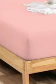 Upstyle Penye Lastikli Çarşaf Pamuklu Jersey Çift Kişilik 160x200cm Pembe - 2