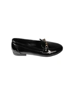 YAZKIŞ Siyah Tokalı Ruğan Düz Loafer Kolej Ayakkabısı thumbnail 2