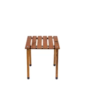 Bag The Joy 40x40x40 cm Ahşap Katlanır Kamp ve Piknik Masası - Kahverengi - 4