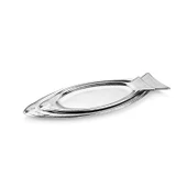 Schafer Ottoman Fish 2 li Sunum Tabağı-Gümüş - 1