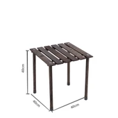 Bag The Joy 40x40x40 cm Ahşap Katlanır Kamp ve Piknik Masası - Antrasit - 3