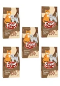 Enjoy Tavuklu Yetişkin Kedi Maması 1 kg X 5 Adet - 1