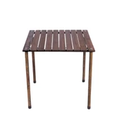 Bag The Joy 60x60x55 cm Ahşap Katlanır Kamp ve Piknik Masası - Antrasit - 3