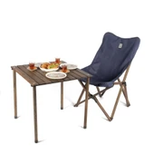 Bag The Joy 60x60x55 cm Ahşap Katlanır Kamp ve Piknik Masası - Antrasit - 4