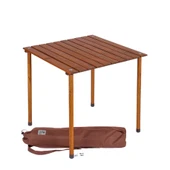 Bag The Joy 60x60x55 cm Ahşap Katlanır Kamp ve Piknik Masası - Kahverengi - 2