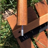 Bag The Joy 70x70x55 cm Ahşap Katlanır Kamp ve Piknik Masası - Kahverengi - 9