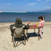 Bag The Joy 60x60x55 cm Ahşap Katlanır Kamp ve Piknik Masası - Kahverengi - 9