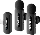 Boya BY-V20 Ultra Kompakt İkili Type-C Kablosuz Yaka Mikrofonu- TEŞHİR - 1