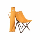 Bag The Joy Ahşap Katlanır Kamp Bahçe Sandalyesi Antrasit İskelet Hardal Kılıf - 2