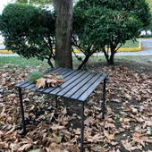 Bag The Joy 70x70x55 cm Ahşap Katlanır Kamp ve Piknik Masası - Antrasit - 7