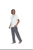 U.S. Polo Assn. 18905 Erkek Bisiklet Yaka Kısa Kol Şortlu 3'lü Pijama Takım - 11
